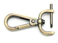 CRAFTMEMORE 2pcs Detachable Snap Hook Swivel Clasp w/Screw Bar VT493 Bag Strap Hardware Replacement (1/2 Inch, Brushed Brass) - color: Brushed Brass, size: 1/2 inch
