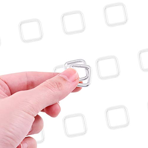Swpeet 60Pcs Heavy Duty Metal Rectangle Ring - color: Sliver, size: 5/4 Inch