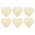 PATIKIL 12" x 12" Crochet Basket Bottom, 6Pcs Heart Shape Blank Crochet Knitting Wooden Base for DIY Craft Weaving Basket Making Supplies Home Decoration - size: 12" x 12"