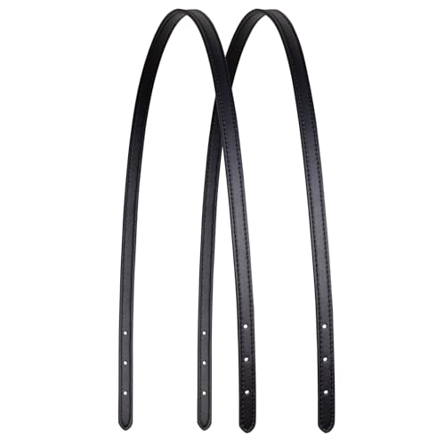 ALLZEDREAM Microfiber Leather Purse Strap Replacement Tote Bag Handbag Shoulder Handles 2 Pcs, Black, 1.2cm - color: Black, size: 1.2cm