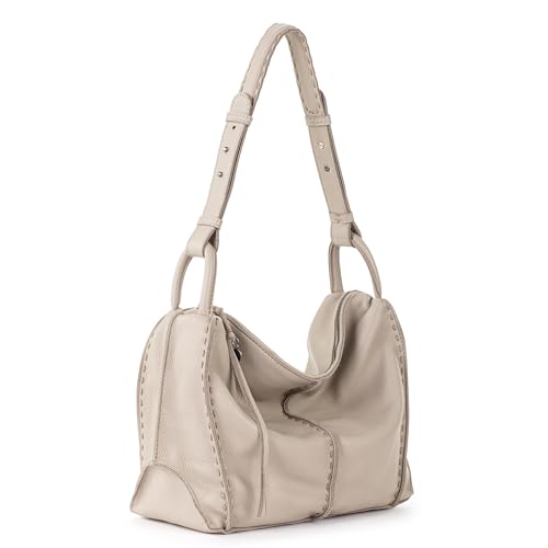 The Sak Los Feliz Hobo Purse - Premium Large Leather Women's Handbag for Everyday & Travel - Durable Purse With Zipper Pocket | Slouchy Relaxed Silhouette, Roomy Interior, Lightweight All-Day Carry, Fits Phone, Wallet & Tablet, Everyday & Travel Ready - c