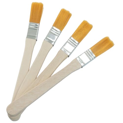 0.5 Inch Paint Brush, 12Pcs | Soft Bristle, Nylon Bristle, For Walls/Touch Up/Cabinets/Fences - size: 0.5 Inch