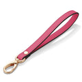 Genuine Leather Wristlet Strap - Universal Hand Lanyard Replacement - color: Gold - Rose Red
