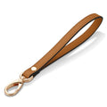 Genuine Leather Wristlet Strap - Universal Hand Lanyard Replacement - color: Gold - Brown