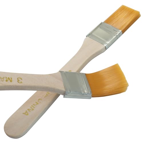 0.9 Inch Paint Brush, 12Pcs | Soft Bristle, Nylon Bristle, For Walls/Touch Up/Cabinets/Fences - size: 0.9 Inch