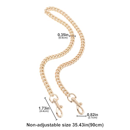 Bag Chain Strap for Handbag Replacement,Gold Purse Chain Accessories Shoulder Straps Crossbody - color: Style-5-90cm