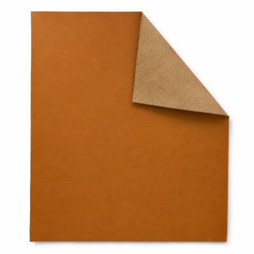 Reed Leather Hides - Cow Skins (8 inches X 11 Inches, Light Brown) | Arts and Crafts - color: Light Brown, size: 0.6 Square Foot