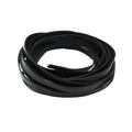 Glory Qin 5 Yards 10mmx2mm Genuine Cow Hide Flat Leather Strip, 10mm Wide Real Leather Craft for Jewelry Making LeatherRush (Black) - color: Black