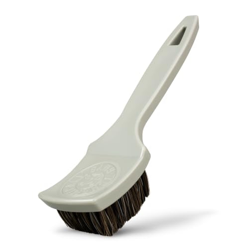 Chemical Guys, Nifty Leather Detailing Brush, Synthetic Horse Hair | Safe on genuine, synthetic, vegan, colored leather, angled head keeps hands clean, pairs with Chemical Guys Leather Cleaner