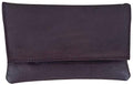 Brown Leather Full Size Snap Tobacco Pouch Holds 1.5 oz Pipe Tobacco