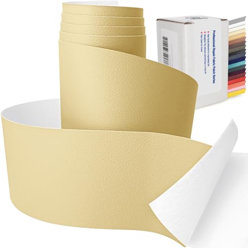 Leather Repair Tape, 3x60 inch, Beige, Self-Adhesive Leather Patch for Furniture, Car Seat Repair, Couch Repair - color: Beige, size: 3x60inch