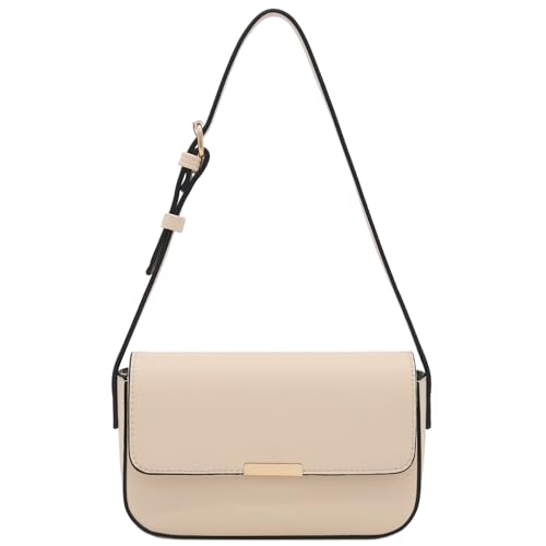 Mini Classic Rectangular Flap Purse Underarm Shoulder Bag - color: Nude