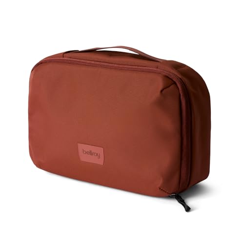 Bellroy Hanging Toiletry Kit 3L, Travel Toiletry Bag - Clay | 3L hanging toiletry bag for men and women, designed for travel - color: Clay