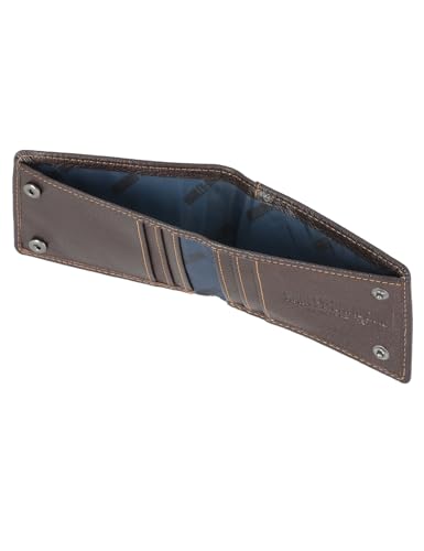 Harley-Davidson Men's Genuine Leather Rfid Blocking Wallet - color: Brown (Slim Front Pocket Billfold)
