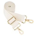 ZOOEASS Wide Shoulder Strap (Solid),Adjustable Replacement Belt Crossbody Canvas Bag Handbag - color: Beige