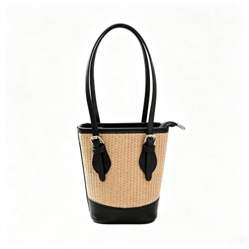 1 Pair 0.5 inch Wide Cowhide Leather Replacement Handles Pebble Purse Straps for Tote Bags Shoulder Bags - color: Matt Black
