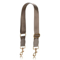 Allzedream Wide Purse Strap Replacement Crossbody Shoulder Bag Adjustable Leather Ends - color: Taupe Gold Leather