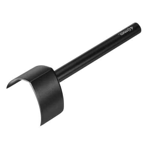 uxcell V-Shaped Leather Punch, 40mm, Leather Cutter, Belt End Cutter, Carbon Steel V Shape Punch Tool for Crafting Strap Belt, Wallet and Bag - size: 40mm