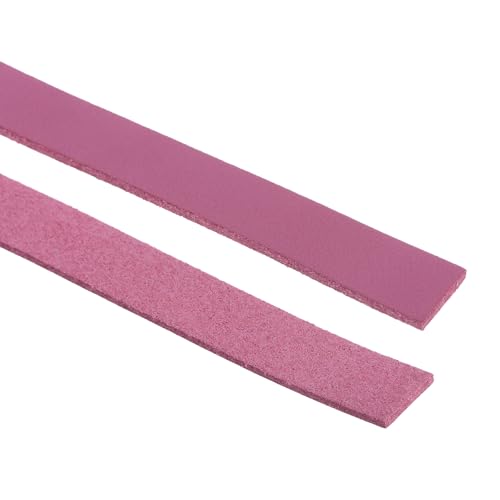 MECCANIXITY Leather Straps Strip Belt 1.2cm(0.5" Width) 100cm(40" Length) Leather Strips String Dark Pink for DIY Craft, Jewelry, Key Chains - color: Dark Pink, size: 1.2cm x 100cm