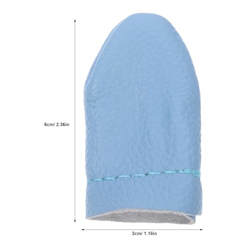 TEHAUX Felt Thimble Finger Protectors 20 Pcs Finger Cots for Sewing Knitting Embroidery Felting Breathable Soft Covers for Tips Flexible Hand Protection