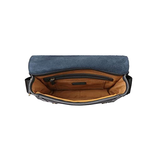 Hidesign Aiden Genuine Leather Medium Crossbody Men/Women Shoulder Messenger Bag/Travel Bag / 10.5" iPad Bag, Gray - color: Gray