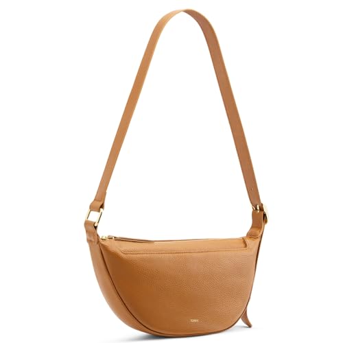 Kattee Leather Crossbody Purses for Women, Small Sling Bag, Women's Shoulder Handbags with Adjustable Strap - color: Brown