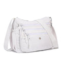 AOCINA Nylon Crossbody Bags for Women Multi Pocket Cross Body Purses - color: White, size: Small