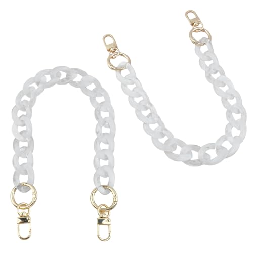 DIY Acrylic Resin Replacement Chain - color: White Ghost Color;40cm