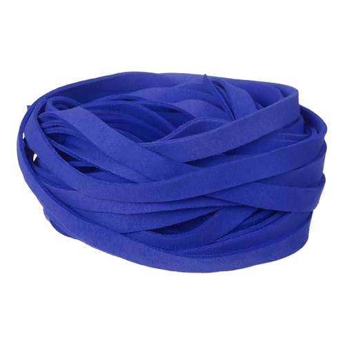 uxcell 10Pcs 1 Yard 10mm Wide Flat Leather String Cord, 1.4mm Thick Craft Suede Strap Braiding Lacing Strips Rope for DIY Leather Crafts Necklace Bracelet Collars Belts, Blue - color: Blue