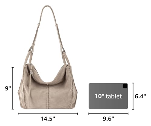 The Sak Los Feliz Hobo Purse - Premium Large Leather Women's Handbag for Everyday & Travel - Durable Purse With Zipper Pocket | Slouchy Relaxed Silhouette, Roomy Interior, Lightweight All-Day Carry, Fits Phone, Wallet & Tablet, Everyday & Travel Ready - c