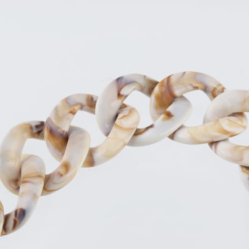 DIY Acrylic Resin Replacement Chain - color: Beige;15.75"/40cm