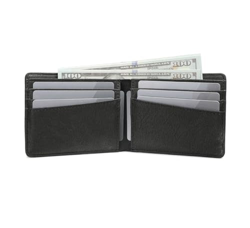 Lanyani Minimalist Fabric Wallet Bifold RFID Blocking - color: A-Black