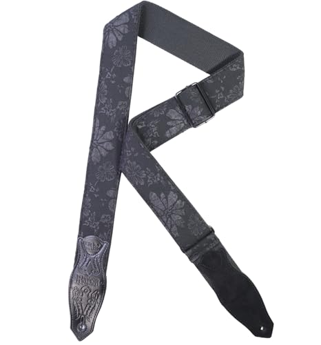 rockyou 2 Inch Woven Jacquard Embroidery Bass Guitar Strap (Hidden Bloom) - color: Hidden Bloom