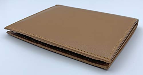 Light Brown RFID Genuine Leather Passport Wallet - color: Light Brown