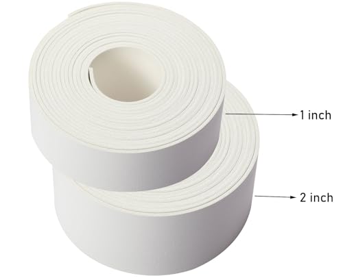 Picheng Faux Leather Strap for Crafts: 1 Inch Wide 138" Long Leather Strips - color: White, size: 1 Inch