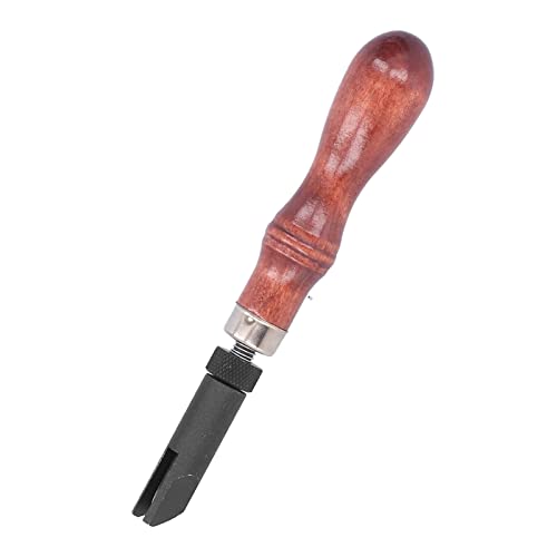 Leather V Groover, Adjustable Length High Durability for Leather Craft, with Rotating Thread and Exquisite Workmanship