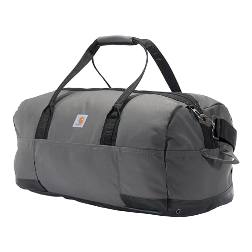 Carhartt Utility 55L Duffel Gravel | Classic Duffels, Heavy-Duty Bag for Jobsite, Gym, & Travel - color: Gravel, style: 55l
