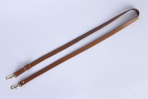 VanEnjoy Full Grain Leather Adjustable Replacement Cross Body Purse Shoulder Strap, 0.7” Width, Adjustable Length 25”-51” (Brown) - color: Brown