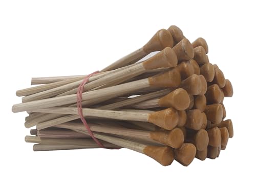 Wooden DOP Sticks for Lapidary, Securely Hold Gemstones for Grinding and Polishing (40 Piece)