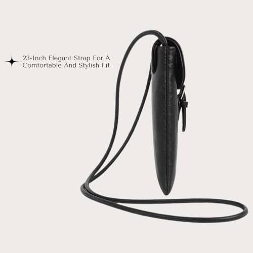 Vegan Leather Phone Crossbody Bag - Stylish & Practical Small Pouch, Eco-Friendly Cell Phone Purse, Fashionable Sling Bag for Women, Compact Vegan Leather Crossbody Purse, Cruelty-Free