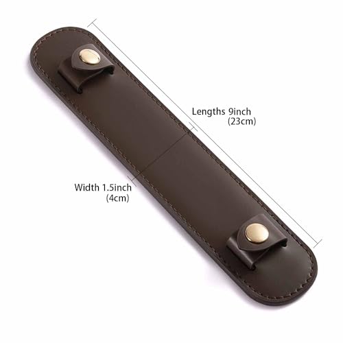 Vachetta Leather Shoulder Pad Soothing Shoulder Pad for Cossbody Bag Straps - color: Glossy Brown Strap Pad