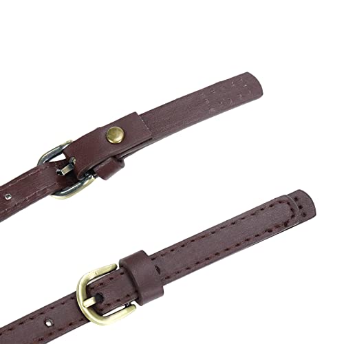Semetall PU Leather Replacement Purse Straps 2 Pcs Light Coffee - color: Light Coffee