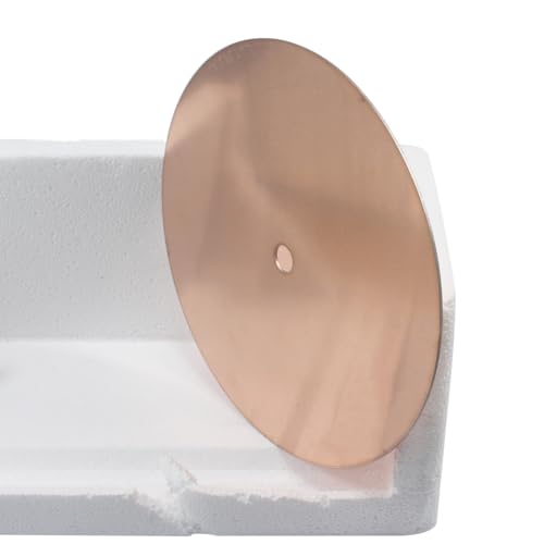 8" x 1/2'' Arbor Lapidary Copper Polish Disc, Jewelry Polishing Wheel for Plate Copper Flat Lap Disk Abrasive Wheel Lapidary Equipment