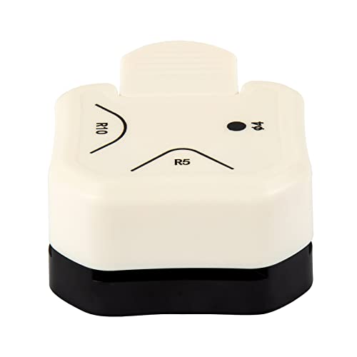 QIQQIKIN Corner Hole Punch 4mm Circle Cutter Punch +R5mm+R10mm 3-Way Corner Rounder Paper Punch,Cardstock,Laminator,Photocards,Scrapbooking,Die Cuts for Card Making,Junk Journal Supplies Clearance - color: Black WHite