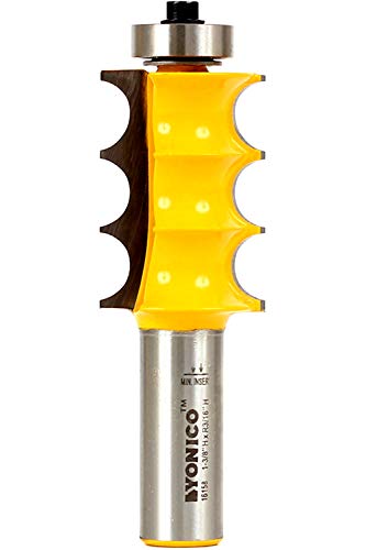 YONICO Furniture Molding and Trim Router Bits 3/16-Inch Radius Triple Bead 1/2-Inch Shank 16158 - style: 3/8" Triple Bead - 1/2" Shank