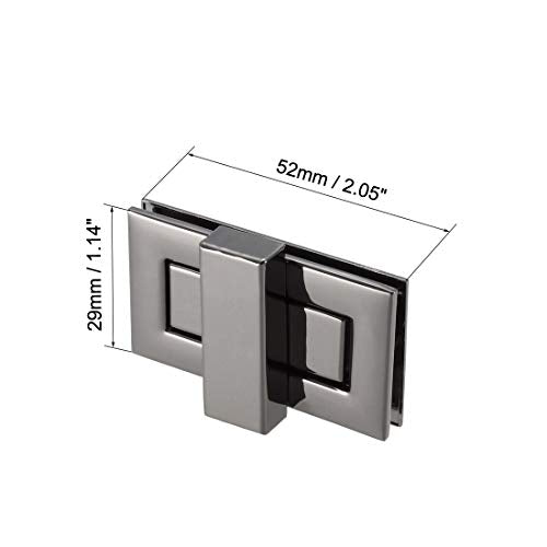 uxcell 2 Sets Rectangular Purses Twist Lock 52mm X 29mm Clutches Closures for DIY Bag Making - Black - color: Black, size: 52mm x 29mm