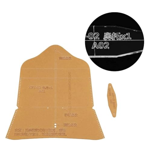 Leathercraft Template, Acrylic Stencil for Glasses Case
