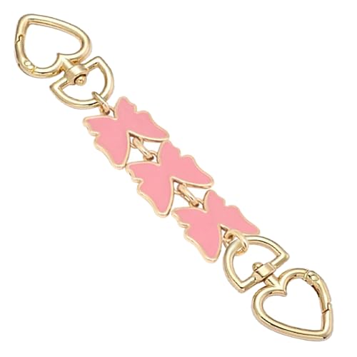 AGEN KGEN Women Purse Strap Extender Chain for Handbags - Exquisite Replacement Chain Strap - color: 1 X Butterflies