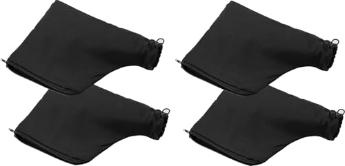 Black Dust Collection Bag for 255 Miter Saw - with Zipper and Adjustable Wired Bracket, Easy to Carry and Store (Pack of 4)