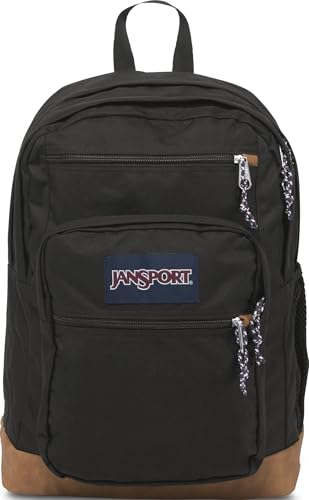 JanSport Cool Backpack, with 15-inch Laptop Sleeve - Large Computer Bag Rucksack with 2 Compartments, Ergonomic Straps, Black - color: Black